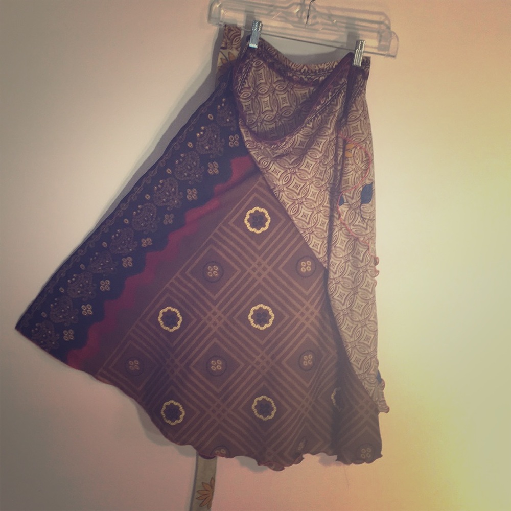 Sari wrap skirt